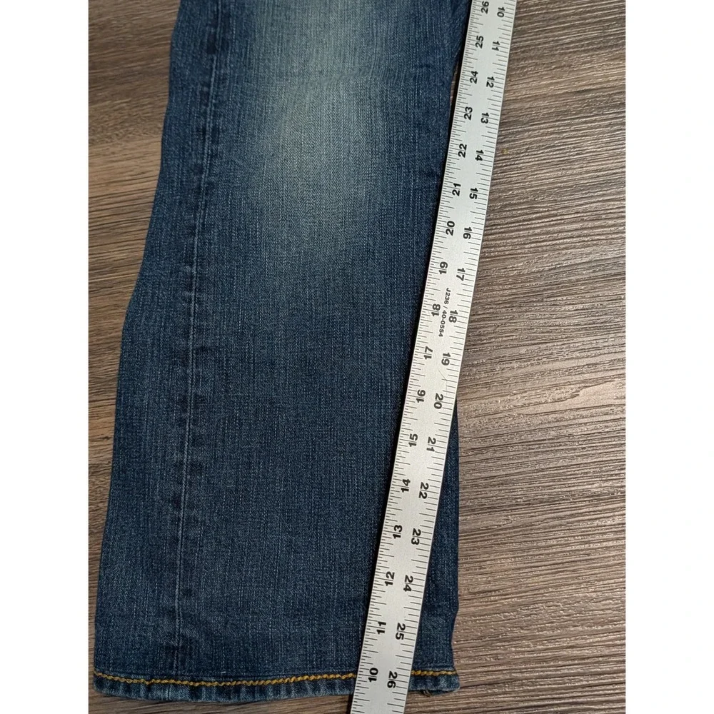 True Religion Adam Big T Blue Jeans Medium Wash Contrast Stitch USA Made 30x26